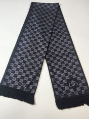 99 Names of Allah Checkered Scarf (Black)