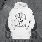 Hoodie Property of Allah (Blanc)